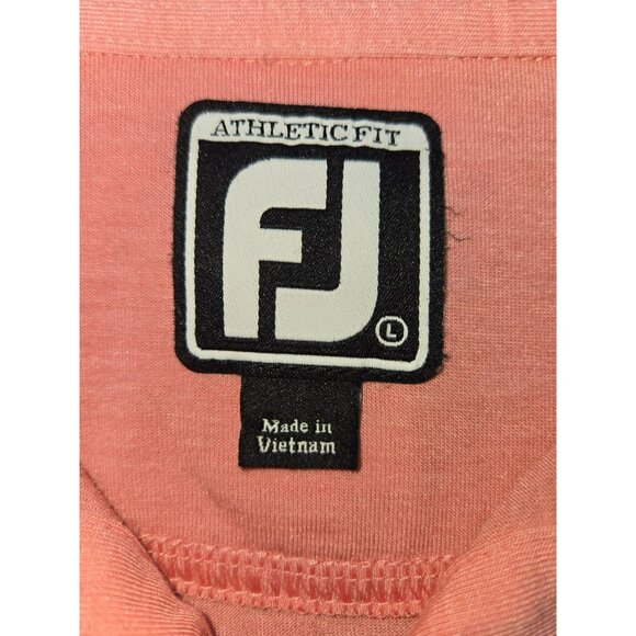 FOOTJOY FJ Men's Pocket Polo Golf Large Athletic Solid Pink - Picture 5 of 8